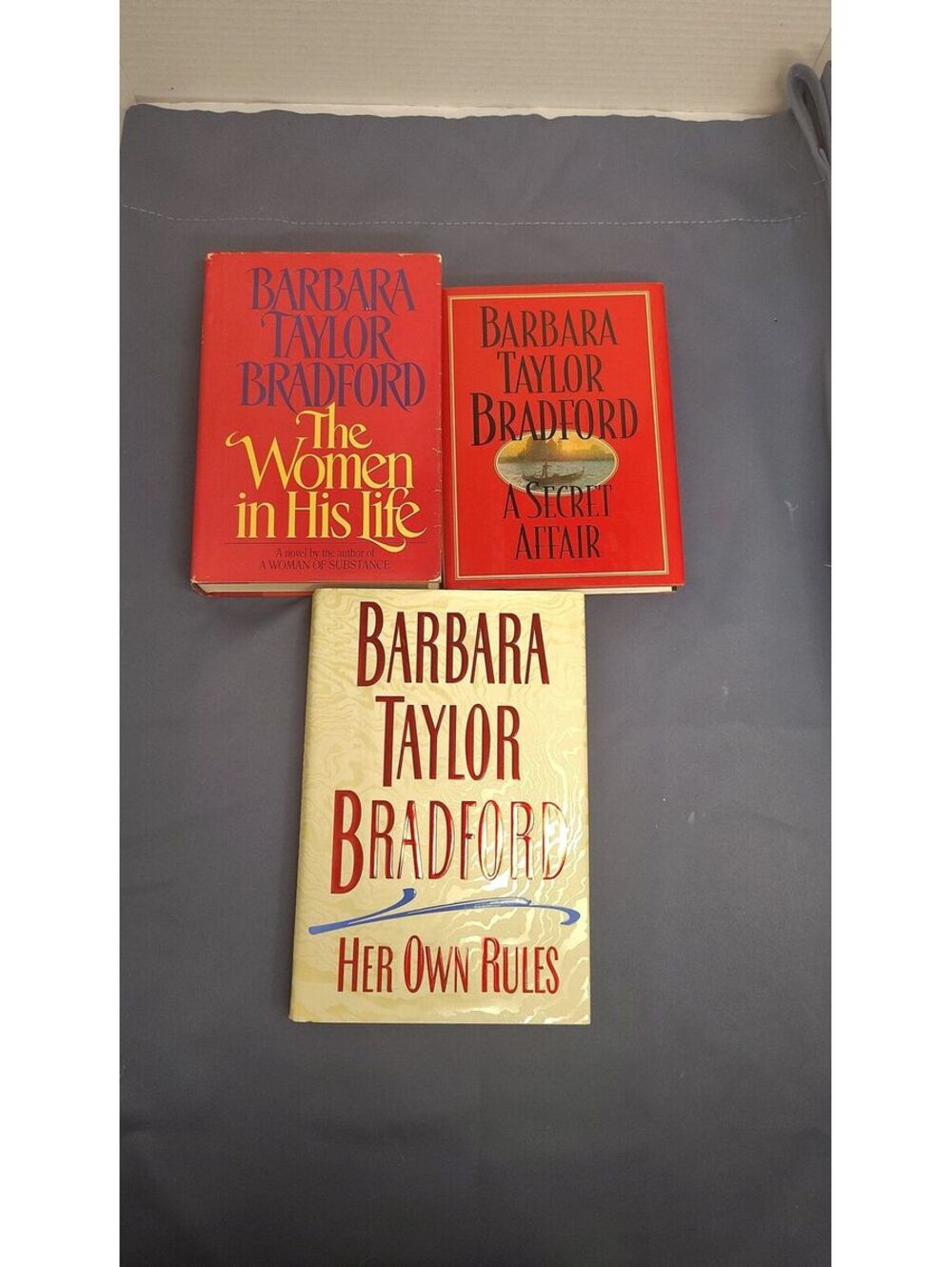 Barbara Taylor Bradford 3 Hardcover Book Lot Women Secret Affair Her Own Rules